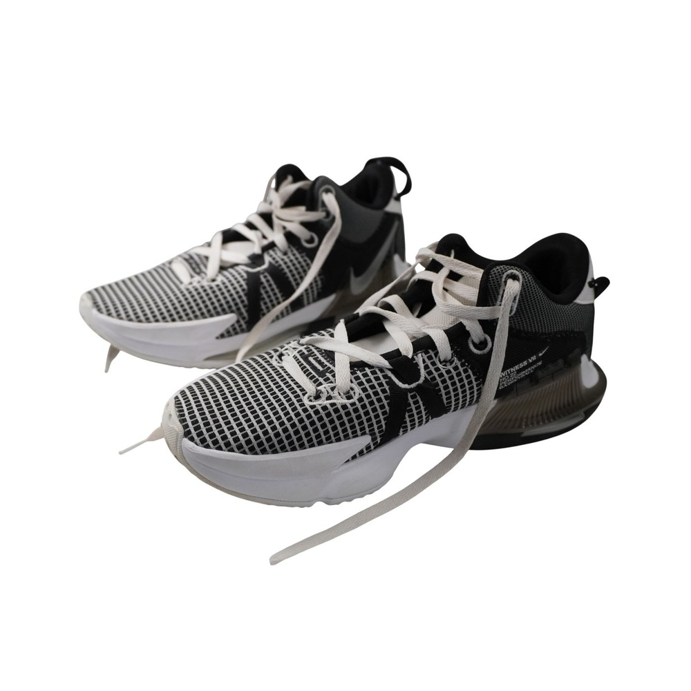 Nike LeBron Witness 7 Black White Grid Basketball Shoes DM1123-100 Mens 9.5 - Picture 13 of 13